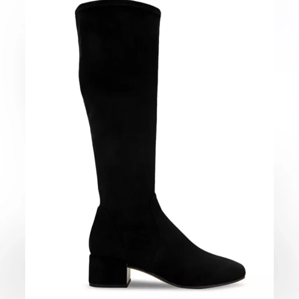 Gentle Souls Ella Stretch Knee High Boot Womens Black suede boot